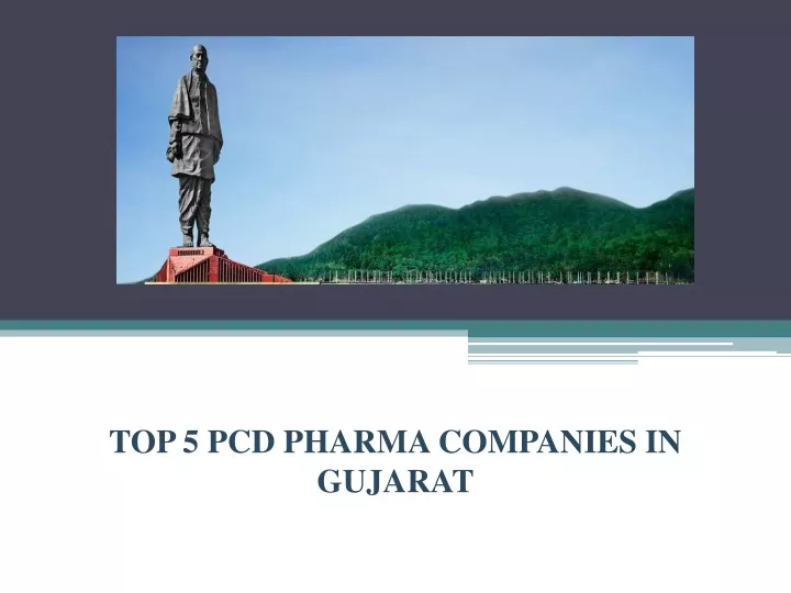 top 5 pcd pharma companies in gujarat