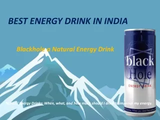 Best Energy Drink in India
