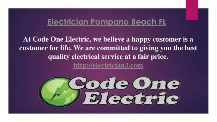 electrician pompano beach fl