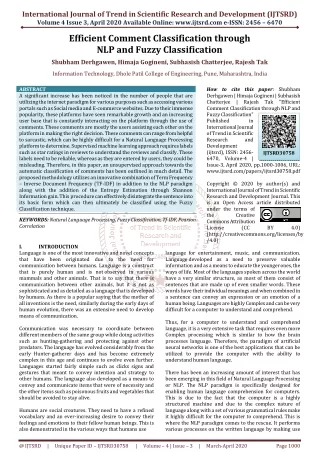 international journal of trend in scientific