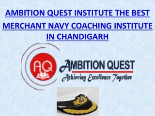 Merchant Navy Coaching in Chandigarh