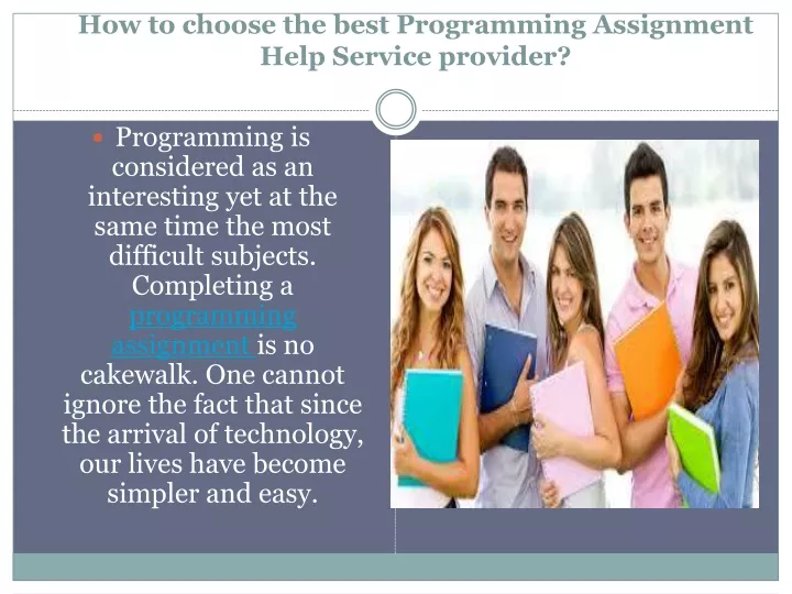 how to choose the best programming assignment help service provider
