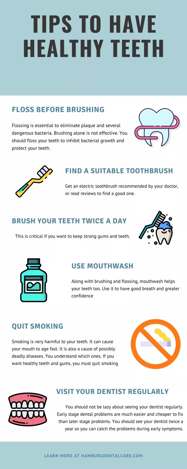 tips to have healthy teeth