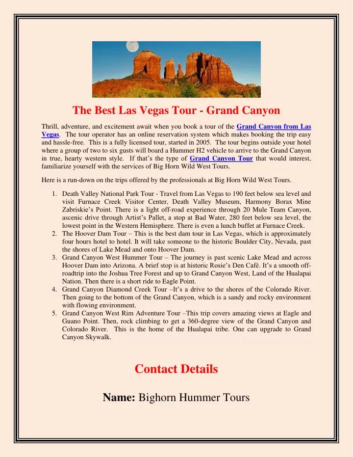 the best las vegas tour grand canyon