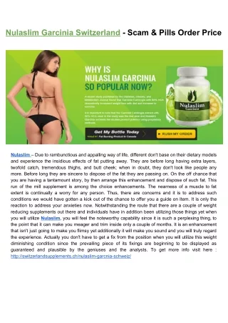 nulaslim garcinia switzerland scam pills order