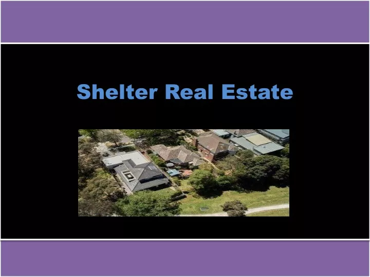 shelter real estate