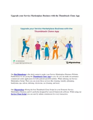 upgrade your service marketplace business with