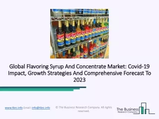 global flavoring syrup and concentrate global