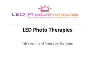 infrared light therapy for pain