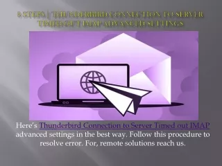 8 steps thunderbird connection to server timed out imap advanced settings
