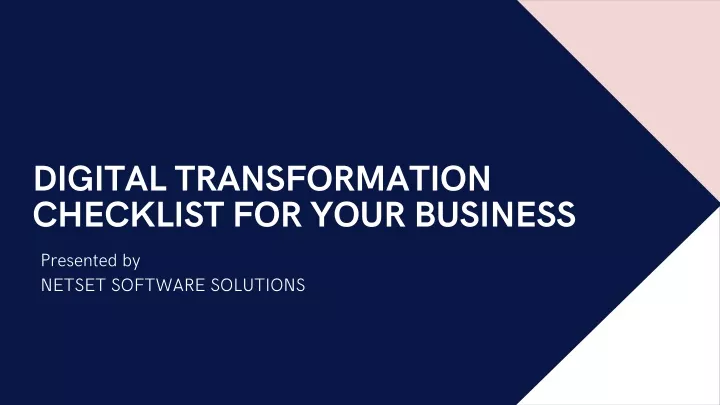 digital transformation checklist for your business