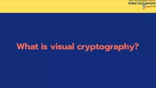 what is visual cryptography