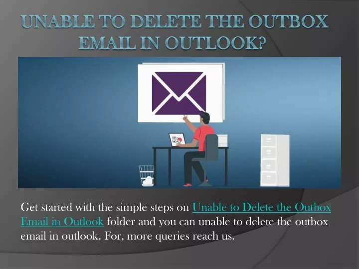 unable to delete the outbox email in outlook