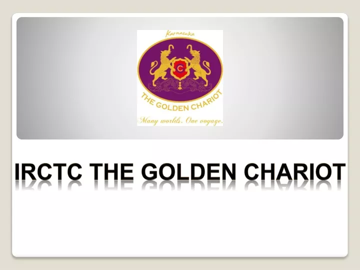 irctc the golden chariot