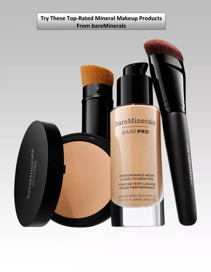try these top rated mineral makeup products from