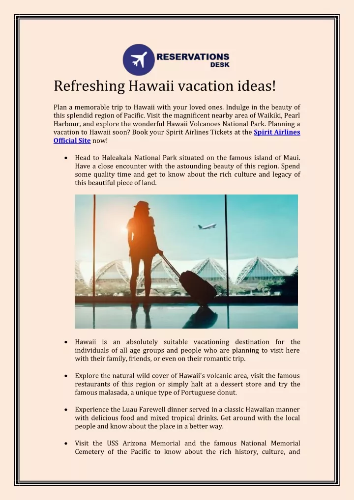 refreshing hawaii vacation ideas plan a memorable