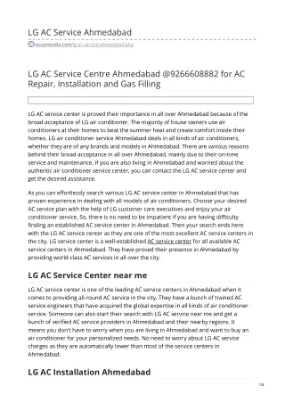 lg ac service ahmedabad