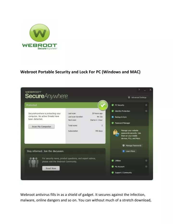 webroot portable security and lock for pc windows