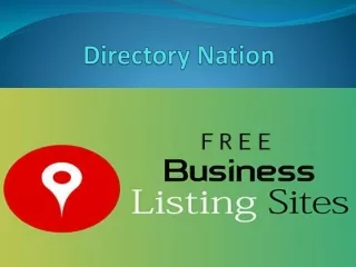 Directory Nation - Free Business Submission