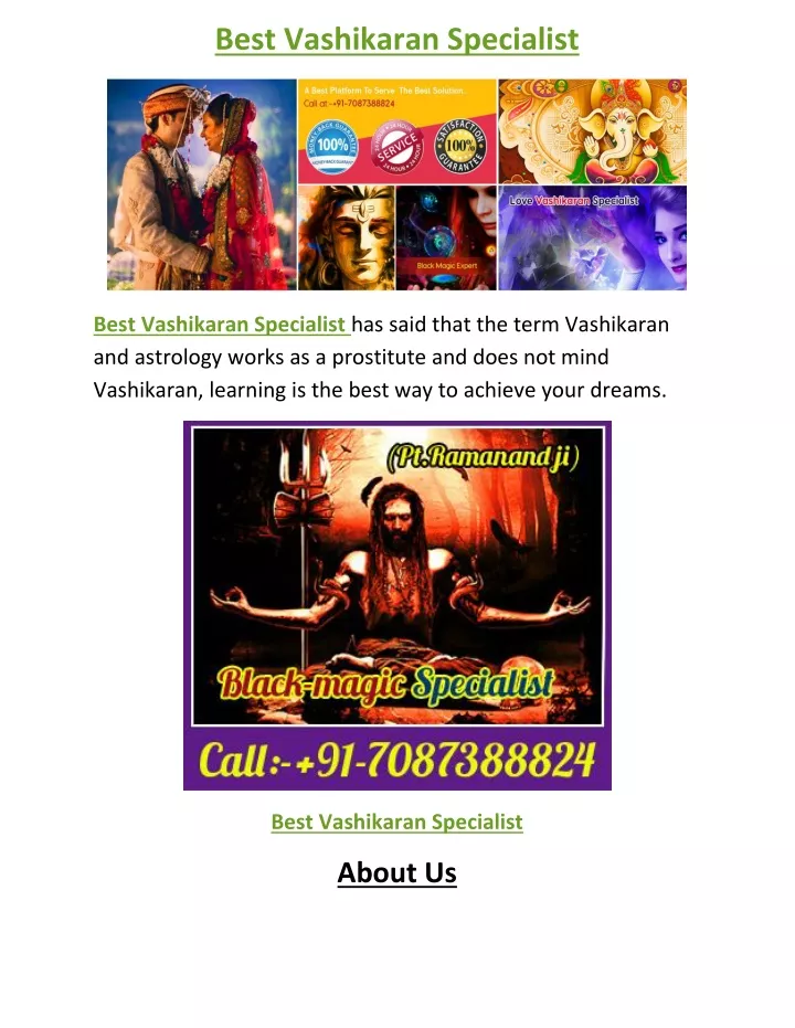 best vashikaran specialist