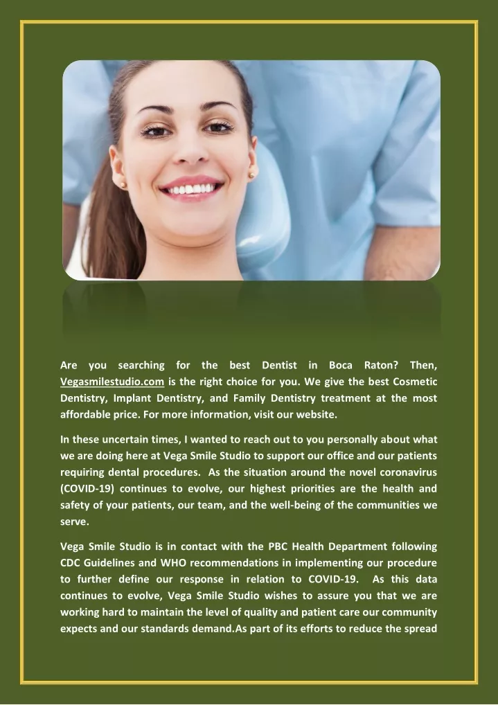 are you searching for the best dentist in boca