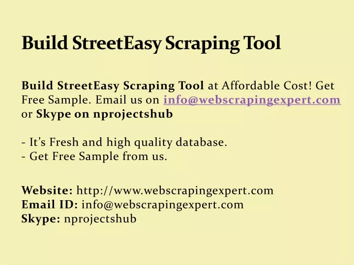 build streeteasy scraping tool