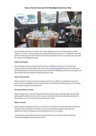 tips on how to host your first wedding