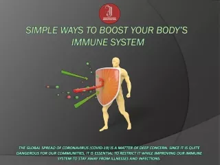 Simple Ways to Boost Your Body’s Immune System