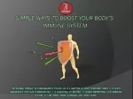 Simple Ways to Boost Your Body’s Immune System - slide 1