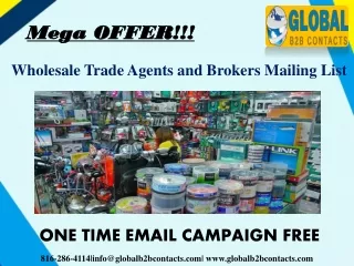 Wholesale Trade Agents and Brokers Mailing List
