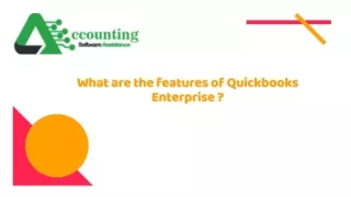 what are the features of Quickbooks enterprise?