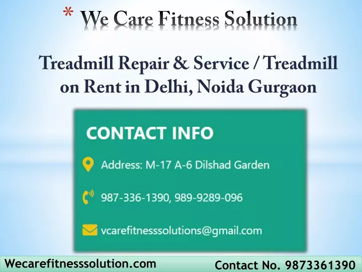 we care fitness solution