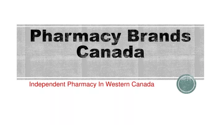 pharmacy brands canada