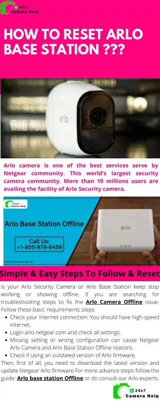 how to reset arlo base station