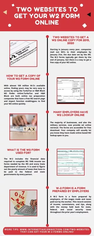 two websites to get your w2 form