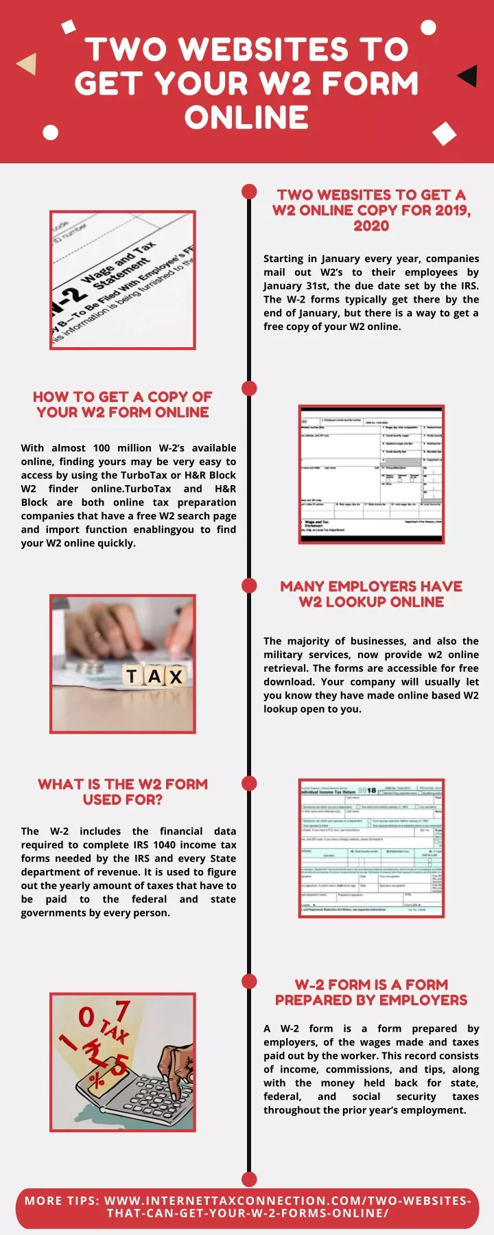 two websites to get your w2 form