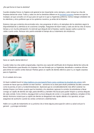 Limpieza dental de rutina y frenos dentales | brackets color morado | Clinicas dentales en México