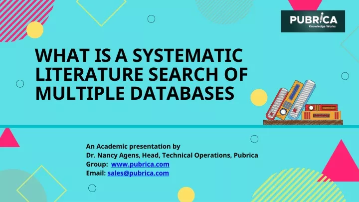 what is a systematic literature search of multiple databases