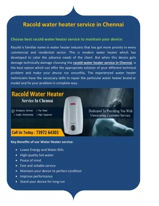 venus water heater service in Chennai