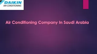 Air Conditioning Companies in Saudi Arabia|HVAC|Chiller AC|Central AC|daikinksa.com