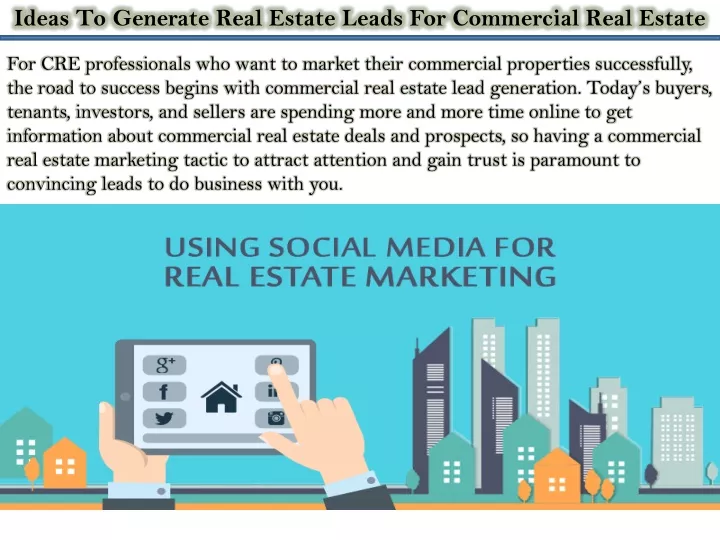 ideas to generate real estate leads