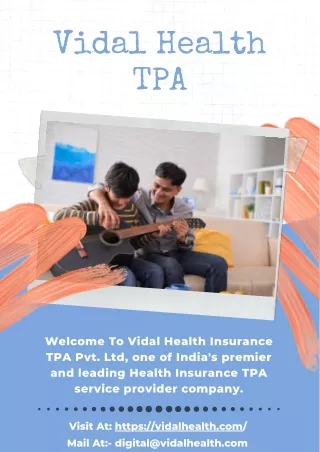 Health Insurance TPA Bengaluru | Vidal Health TPA
