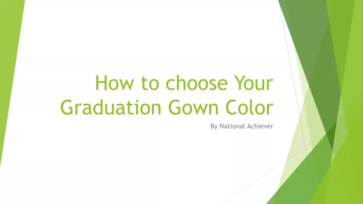 how to choose your graduation gown color