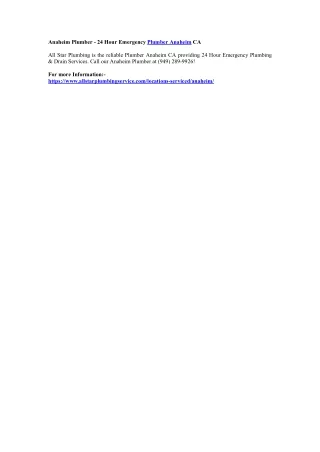 anaheim plumber 24 hour emergency plumber anaheim