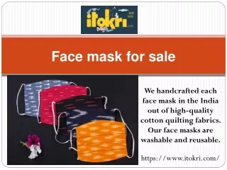 Face mask for sale