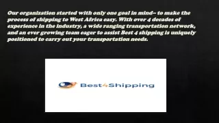 The best and reliable courier service Nigeria