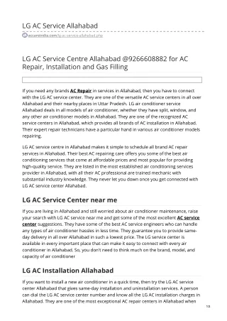 lg ac service allahabad