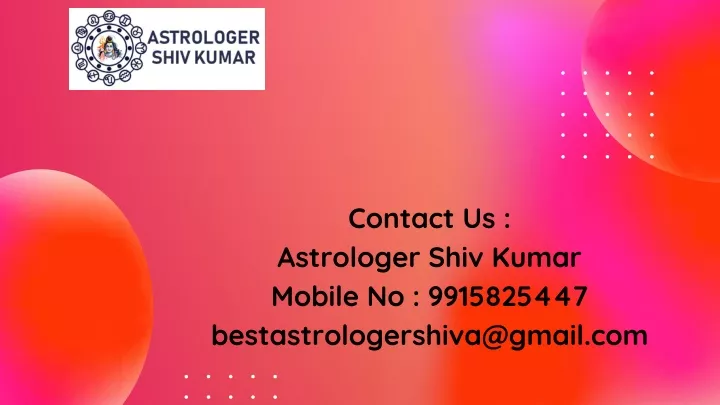 contact us astrologer shiv kumar mobile