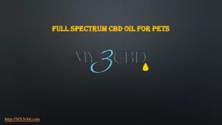 full spectrum cbd oil for pets