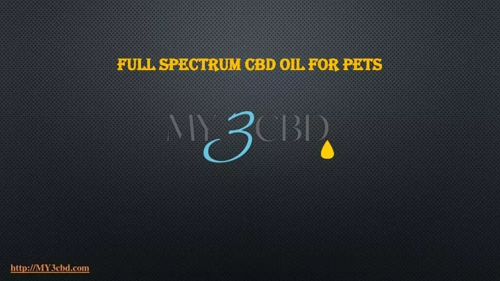 full spectrum cbd oil for pets